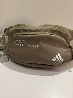 adidas Unisex Olive Crossbody or Waist Bag - NWT